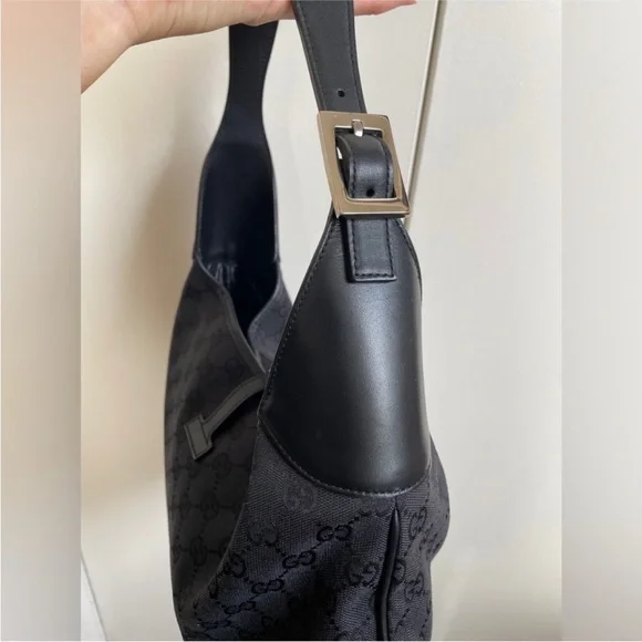 Gucci Black and Cream Hobo Bag - Picture 7 of 12